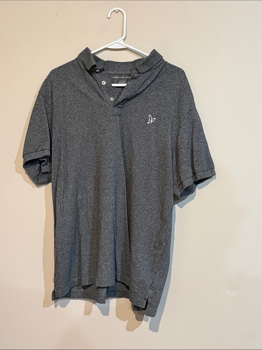 American Eagle Outfitters Short Sleeve Polo - Charcoal